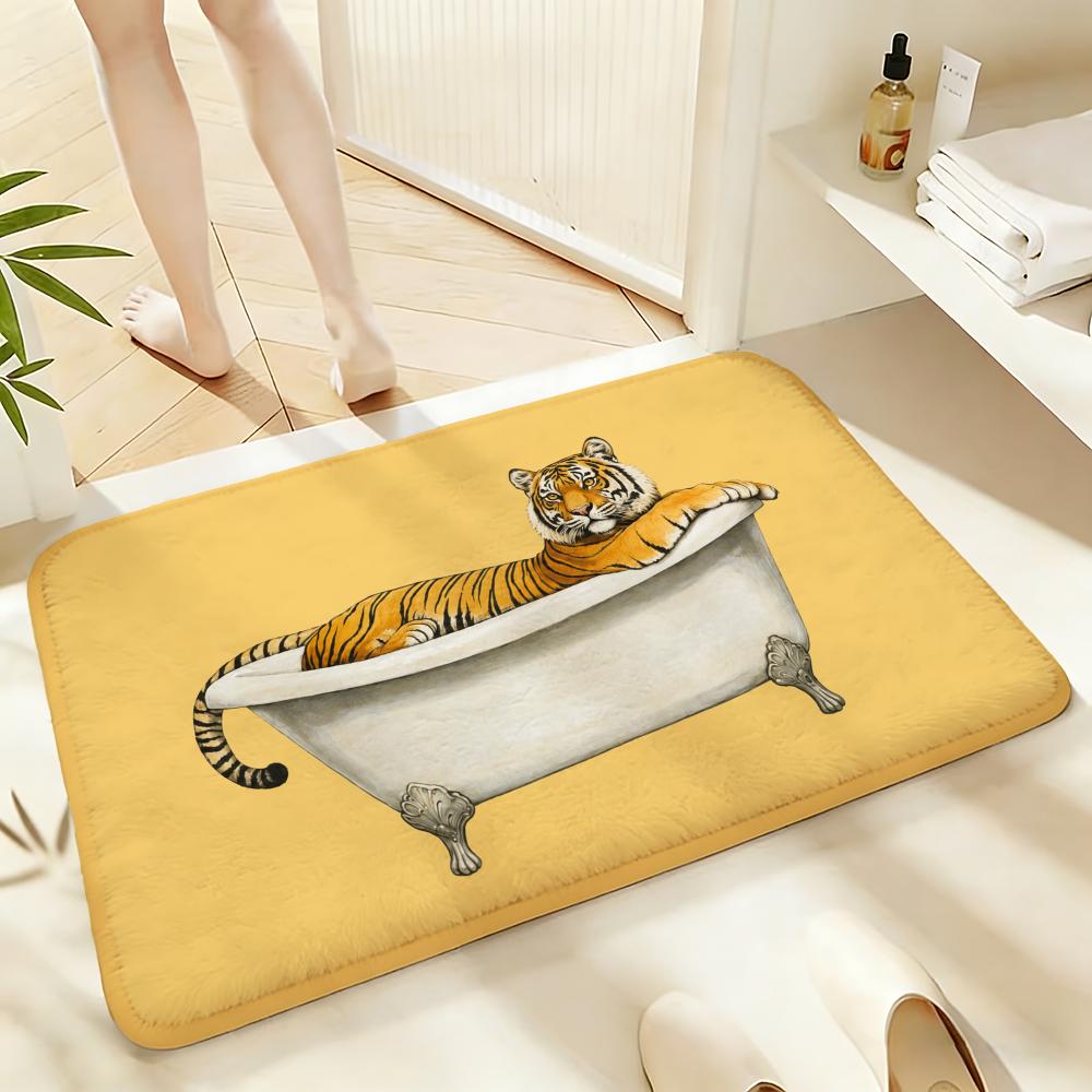 Soft Absorbent Non-Slip Rug Wild Bath Floor Mat Home Decor Doormat Bedroom Floor Mat Shower Carpet