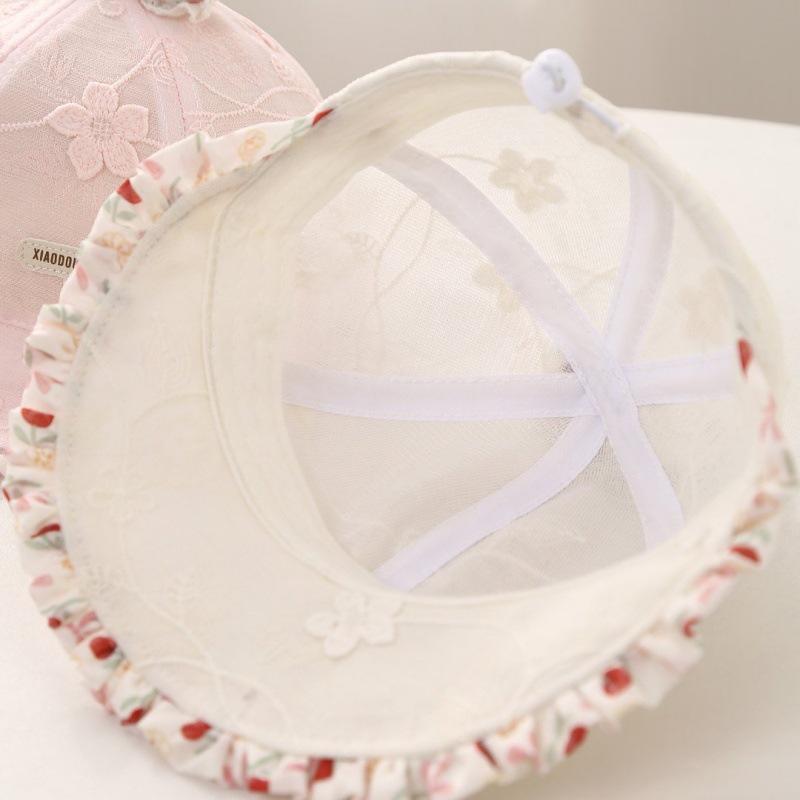 Sweet Spring Baby Sun Hat with Bow - Stylish Princess Duckbill Wide Brim