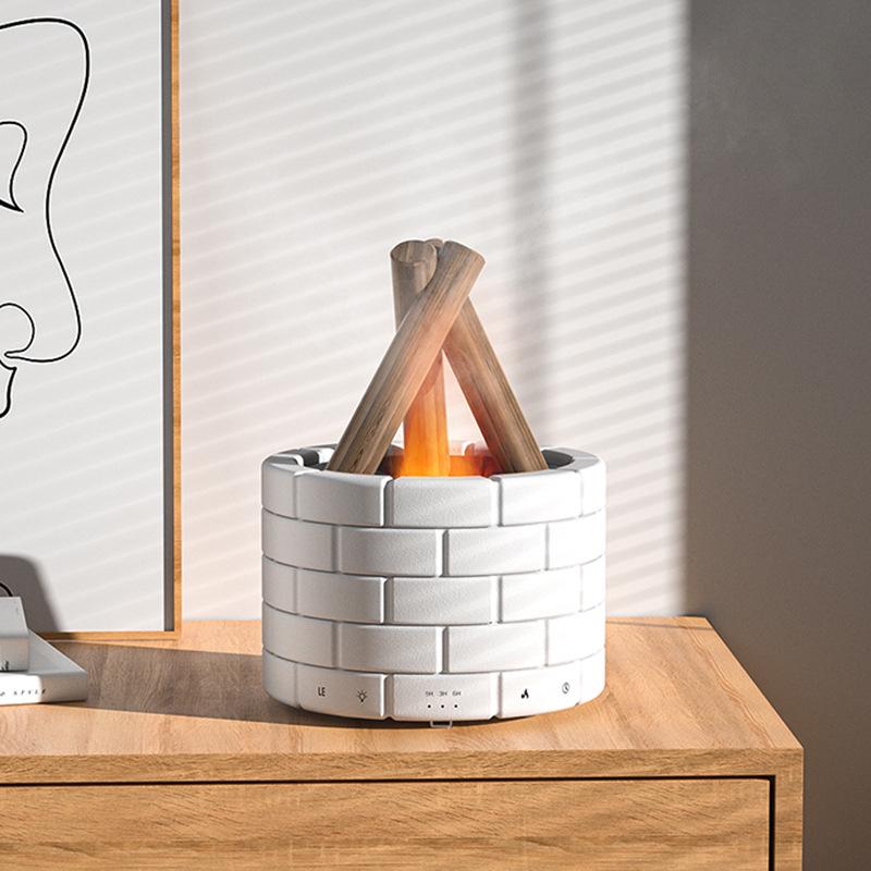 Bonfire Flame Aroma Diffuser: Creative Atmosphere Light & Humidifier for Home or Office