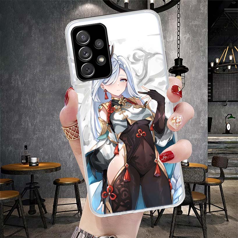 

Genshin Impact Shenhe Phone Case For Samsung Galaxy A12 A22 A32 A52 A72 A02S A51 A50S A71 A70 A31 A20S Note 20 Ultra S10 A10S Ga Samsung S10