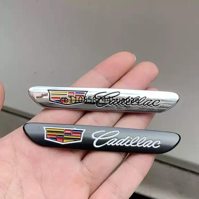 AABHR1 Alloy Car Fender Side Emblem Stickers Rear Trunk Badge for Cadillac ATS BLS CT4 CT5 CT6 CTS ESCALADE EXT SLS STS XT4 XT5 XT6 XTS