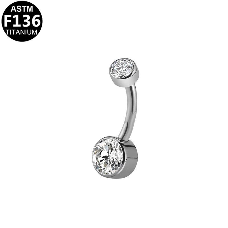 G23 Titanium Alloy Fashionable Medical-Grade Navel Ring Piercing Jewelry