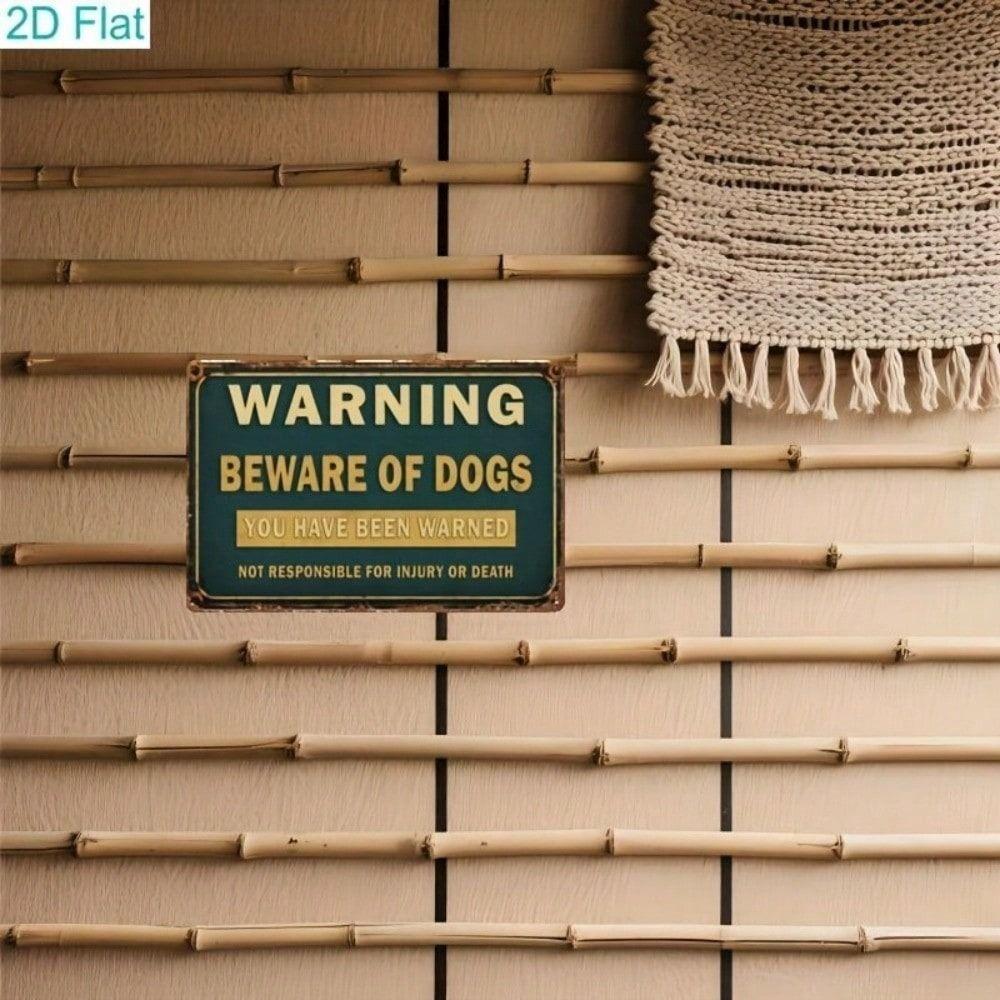 Vintage Metal Poster Dog Wall Art Garage Decor