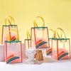 New Rainbow Gift Packaging Bag Waterproof Large Capacity Handbag PVC Swimming Storage Bag Party