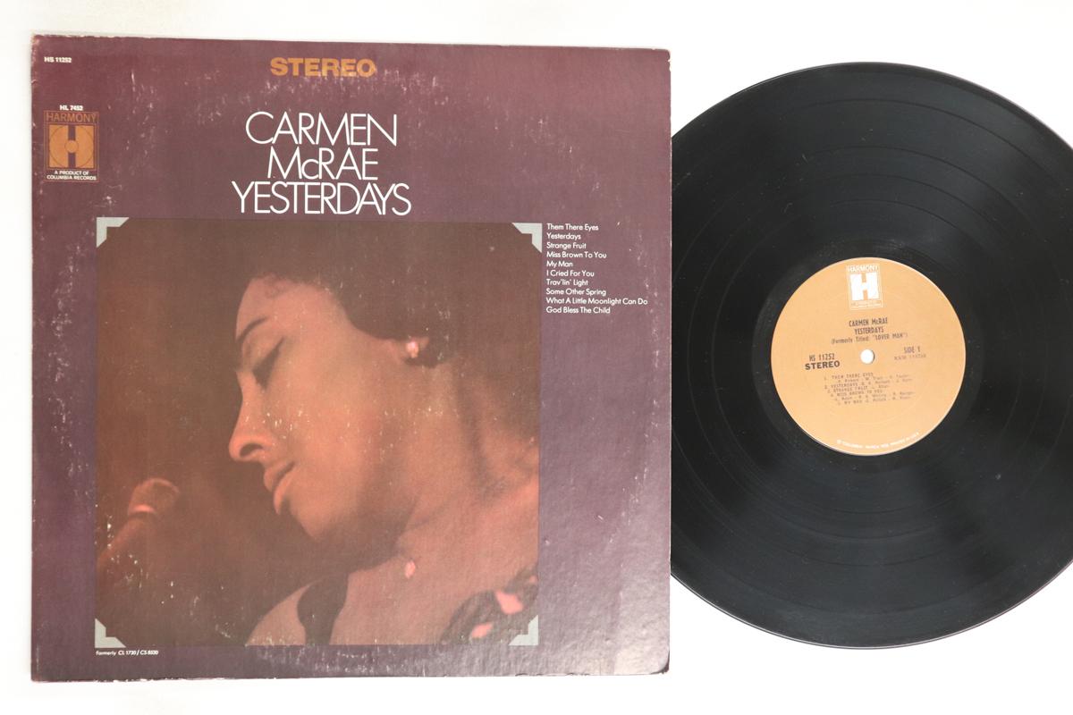 

LP Record CARMEN MCRAE - Yesterdays HS11252 HARMONY 1968 US Jazz Used