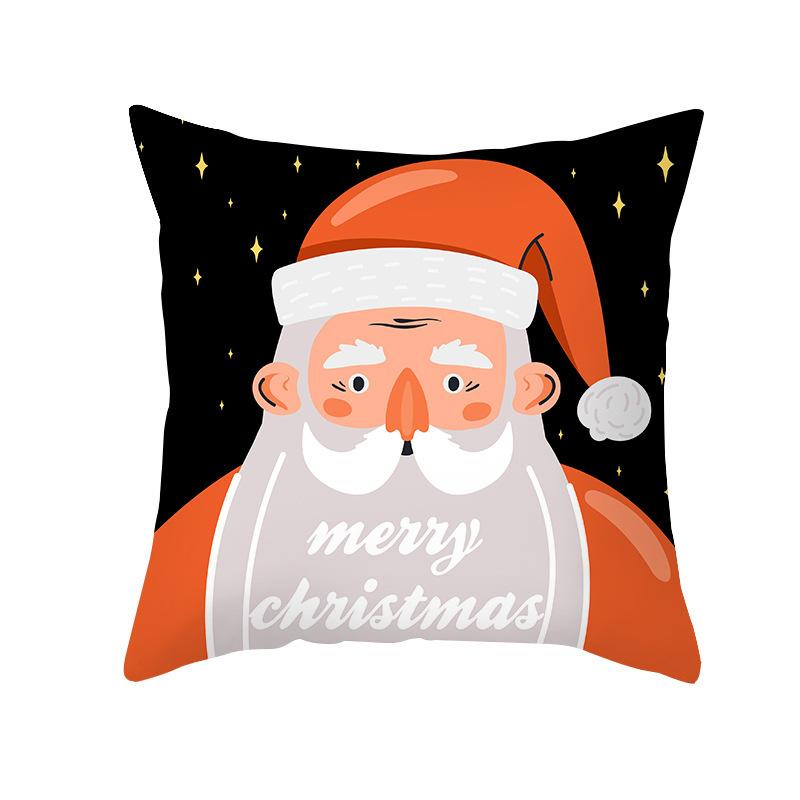 New Christmas Pillowcases Home Office Decoration Printed Linen Cushion Supplies