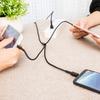 3 In 1 Micro USB Type-C 3/5A Phone Fast Charging Cable Cord