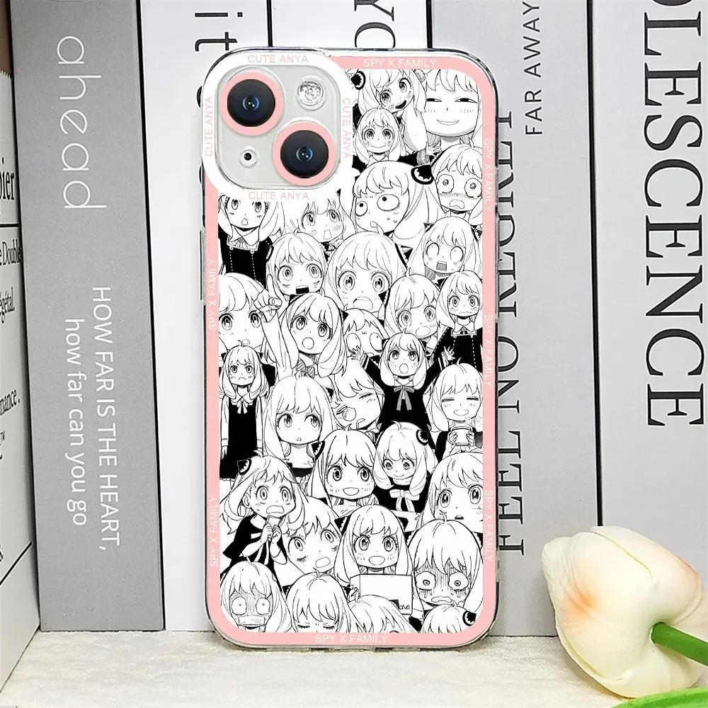

SPY X FAMILY Anime Phone Case For iPhone 11 12 13 14 15 16 Pro Max Plus Mini 7 8 SE X XS XR Clear Soft TPU Case Yor Anya iPhone 7 or 8 SE