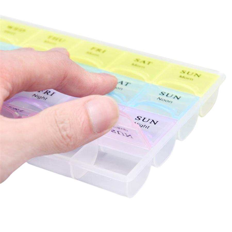 Plastic Pill Box Daily Medicine Storage Tablet Sorter Month Case Organizer box