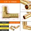 1 Stück Messing-Winkelverbinder 6-19mm Schlauchtülle auf 1/8-1/2' Pagodenfitting Korrosionsbeständig für Kraftstoff-Luft-Wasser-Transferrohr