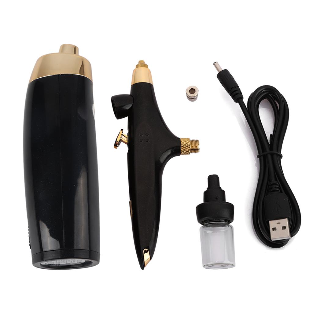 Portable Airbrush Makeup Kit Spray Gun Beauty Airbrush Kit for Beauty Salon HomeBlack
