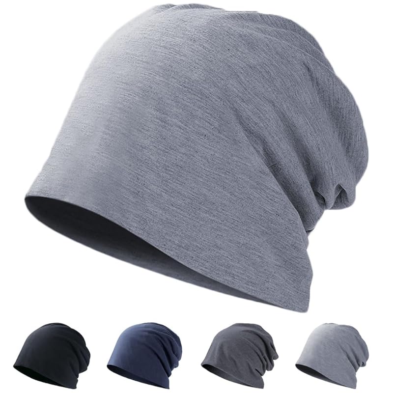 

[WONEY] knit hat men s ladies spring summer autumn Thin knit watch beanie knit cap big size hat Stretchability breathable Doesn t get stuffy hat UV