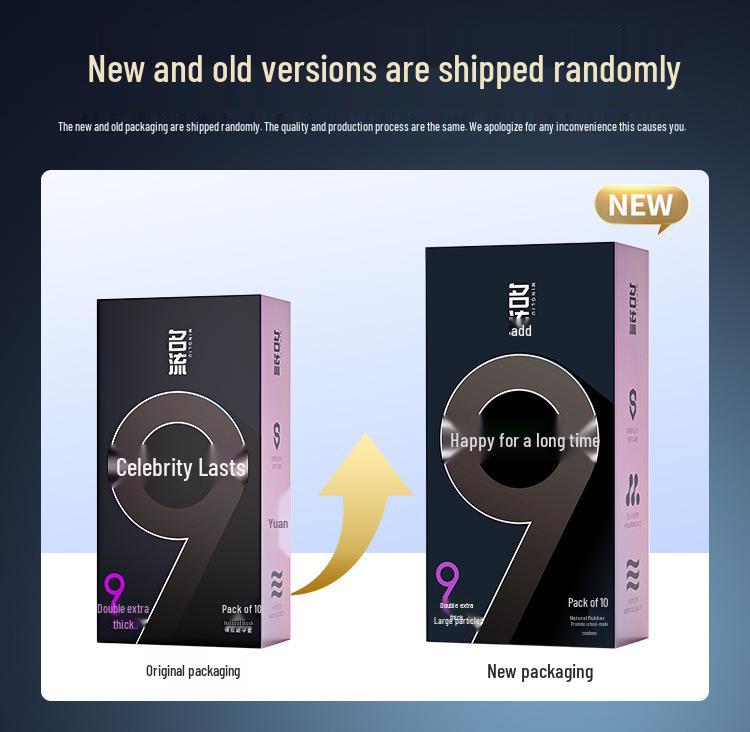 Mingliu Ultra Thin Long-Lasting Dotted Condoms with Hyaluronic Acid - 10 Pack