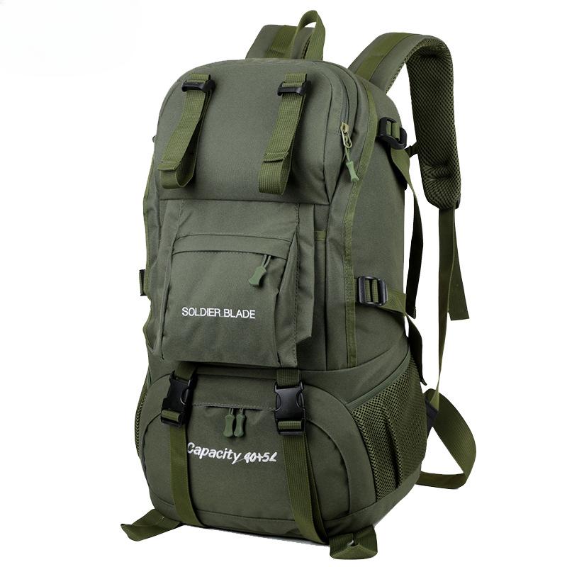New Unisex Oxford Waterproof Trekking Mountaineering Bags 50L Large Capacity Camping Adventure Travel Backpack Ultra Light Outdoor Sports Climbing Bag