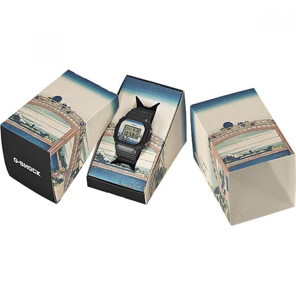 Casio G Shock  G Shock  Katsushika Hokusai  fukaGawa Mannen Hashita  desiGn Dw 5600khfm25 1jr