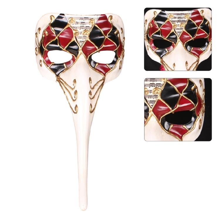 Party Mask Halloween Cosplay Mask Masquerade Mask Venice Mask Long Nose Full Face Mask for Carnivals Christmas Party