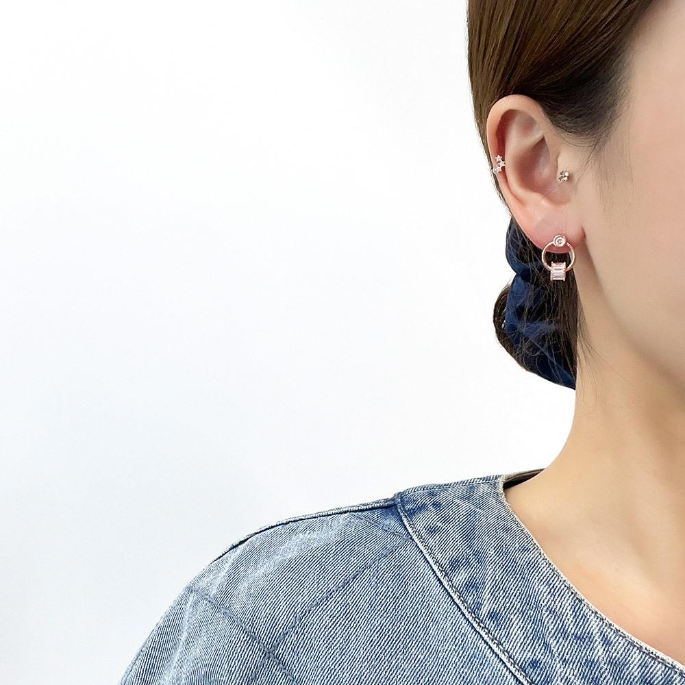 Dieuamour 14K Gold Pin Karina Mini Earrings