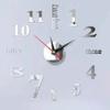3D Mirror Surface Mirror Sticker Clock 40cm Frameless Wall Clock DIY Wall Clock  Hotel Room Decor