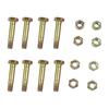 Reliable 8 Pack Shear Bolts and Nuts Set for ST524 ST624 ST724 Equipment Easy Installation with Secure Tightening Mechanism