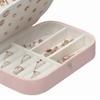 Schmuckaufbewahrungsbox Ring Ohrring Halskette Halter Organizer Tragbar Große Kapazität Geschenk Rosa