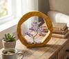 Esplanadeboom met Houten Omheining, 100 Kralen Genezende Stenen Zeven Chakra Natuurlijke Genezende Edelsteen Bonsai Geluk Geldboom, Huis Kantoor Decoratie