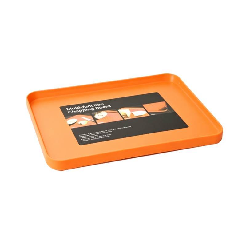 Plastic Doublesided Colorful Cutting Board With Nonslip Surface For Kitchen Storage And Food Prep