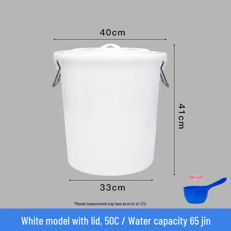 Extra Large Food-Grade Plastic Water Storage Bucket with Lid