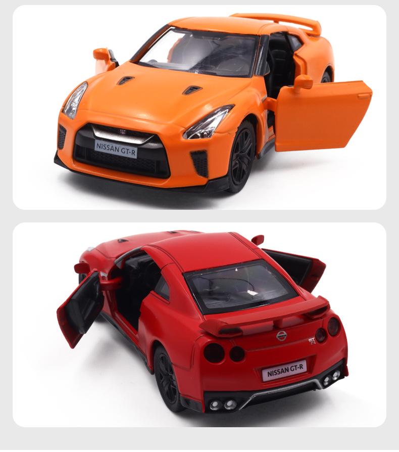 Boxed 5-inch 1:36 Nissan GTR R35 Alloy Car Model Toy & Collectible