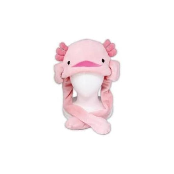 Naitou Design [Underwater Walk] Friend Pikopiko Cap Axolotl Stuffed Toy Miscellaneous Goods Length Approx. 46cm