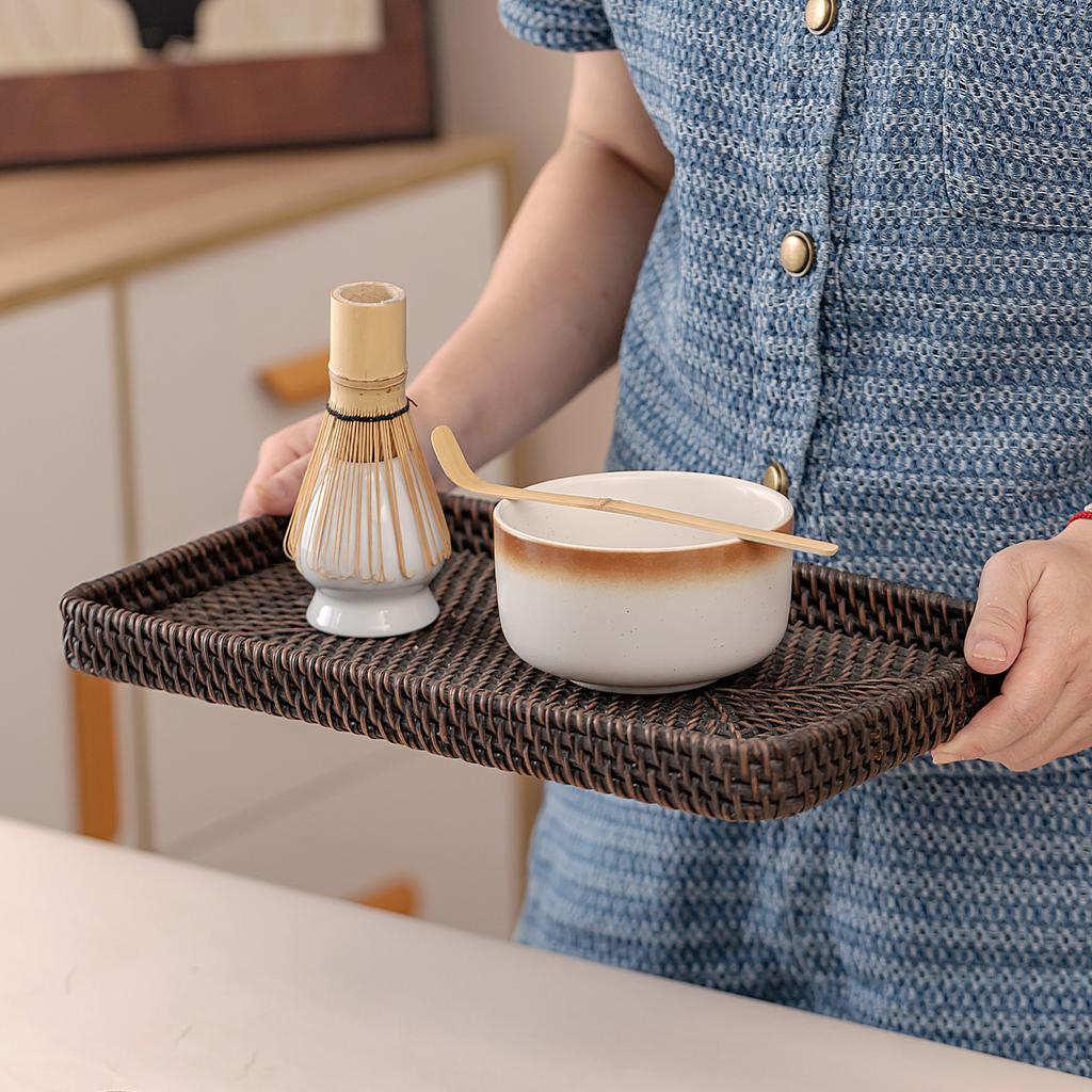 5-7PCS/Set Japanese Matcha Bowl , Spoon, Tea Whisk, Sieve Mesh, Perfect Gift For Ceremony, Traditional Decoration White gift box