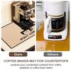 Leeseph Coffee Mat Waterproof Silicone Dish Drying Mat Quick Dry Coffee Mat, Coffee Bar Accessories Fit Under Coffee Pot