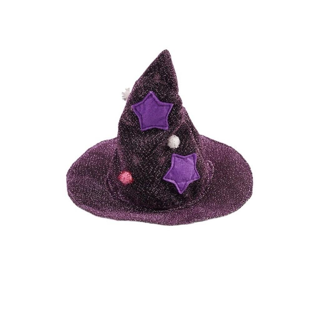 

Cloth Halloween Pet Cloak Star Dog Witch Costume Cute Pet Witch Cloak Halloween Atmosphere Hat