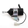 Fuel Shut Off Solenoid 12V for Kubota Z482 BX7410D and For Denso Fit for BX1500D BX1800D BX2230D Mowers and Excavators