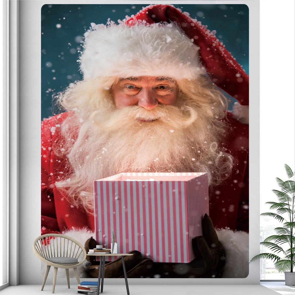 

Гобелен с рождественской елкой, художественный гобелен для домашнего декора, украшение в стиле бохо, рождественский гобелен для спальни, матрас 100x75cm