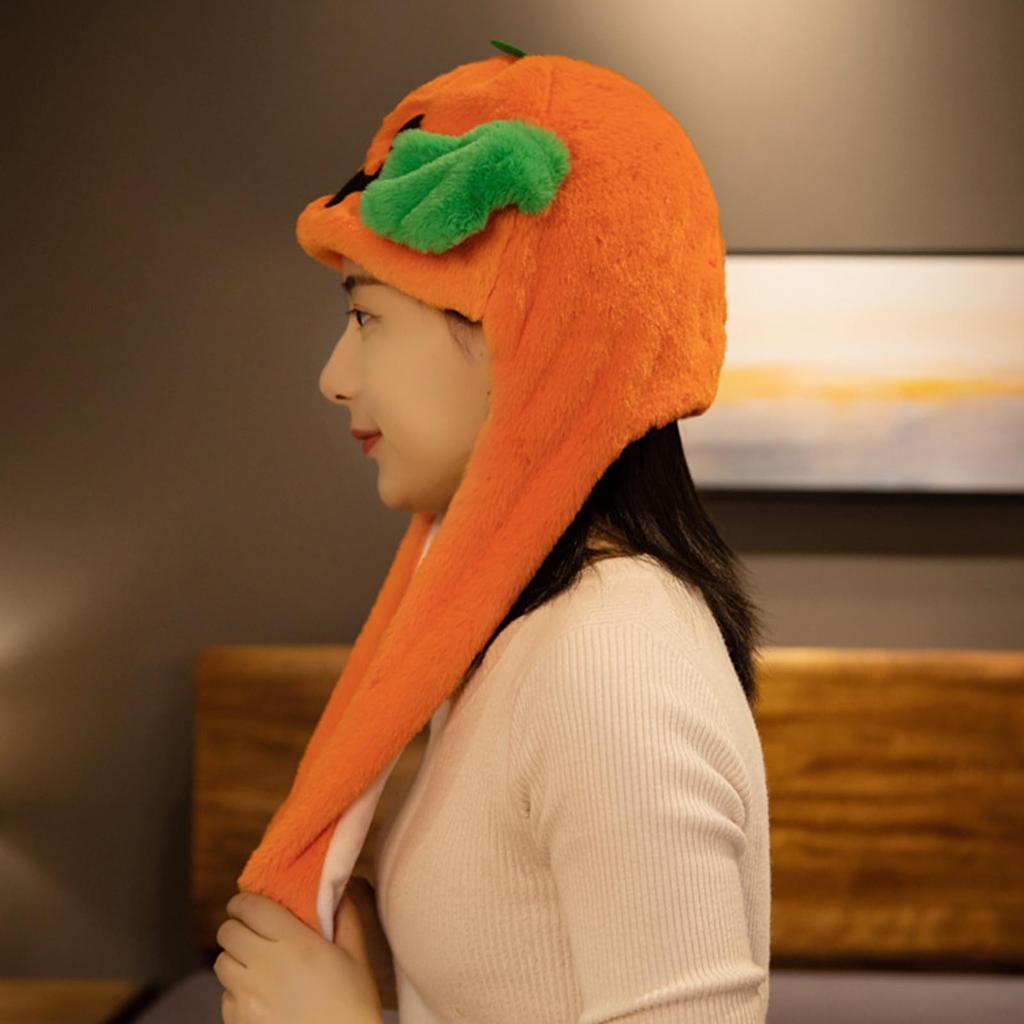 Formemory Halloween Hut mit beweglichen Ohren, Kürbis, Teufel, Geist Kostüm, Pikopiko Ohren, Cosplay Kopfbedeckung, Weihnachten, Niedlich, Lustig, Beliebt, Instagram,