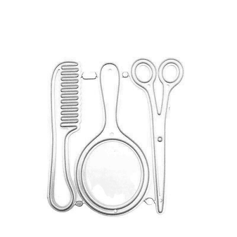 

Зеркало, ножницы, расческа для парикмахерской, дизайн, стиль, металлические трафареты, сделай сам, скрапбукинг, тиснение, трафарет, бумага, шаблон для альбома серебряный