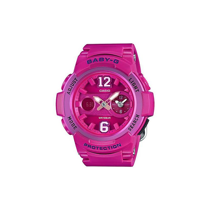 

Casio BABY-G theme series, dual time function, quartz movement, resin strap, Japanese and Korean watch, women s watch, red dial BGA-210-4B2 красный