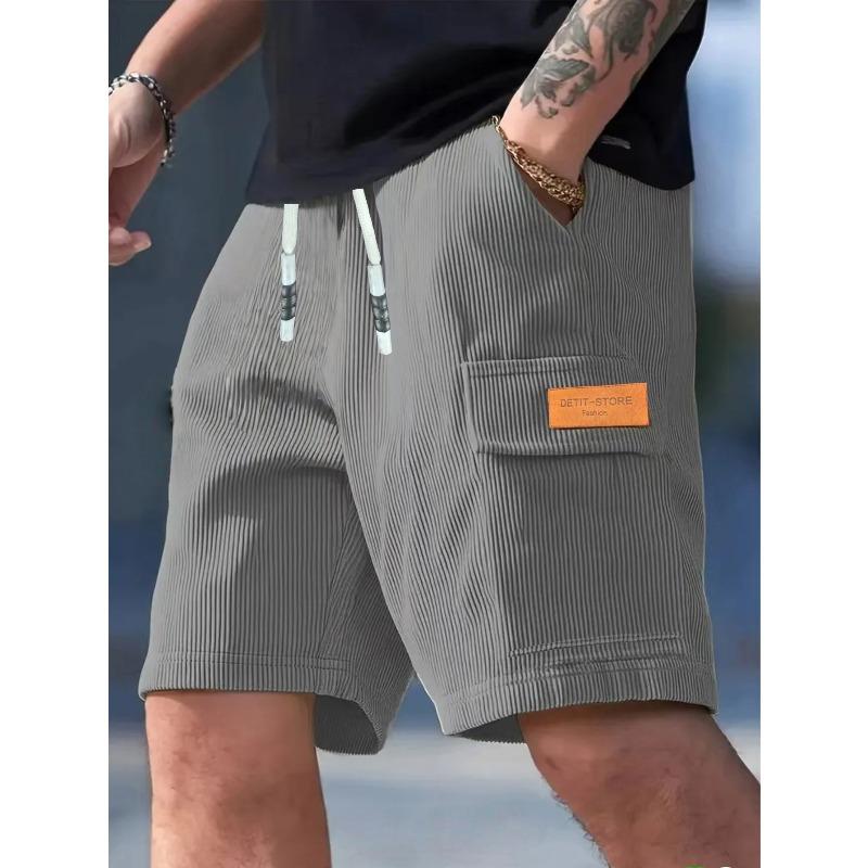 Corduroy Men's Shorts Men's Casual Pants Men's Beach Shorts, Men's Sports Shorts Breathable Pants Suitable for Daily Casual Wear and Sports