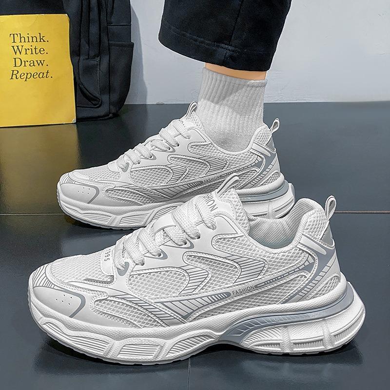 Sneakers Spring New Breathable Mesh Shoes Versatile Fashion Wear-resistant Sports Running Shoes Trendy Shoes Men