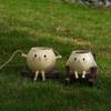 Potted cat swing rocking chair ornament home outdoor garden flower pot decoration resin handicraft