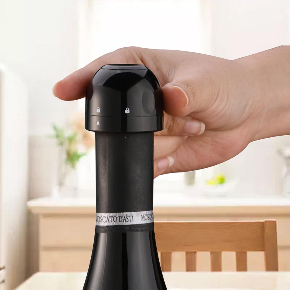 4-1 PZ Tappi Sottovuoto per Vino Riutilizzabile Tappo per Champagne Tappo Sigillato per Bottiglia di Vino con Blocco a Rotazione Mantieni la Freschezza Tappo per Vino Strumento da Bar