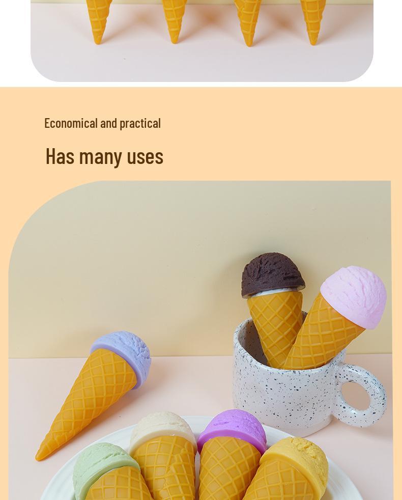 Realistic Ice Cream Cone Model for Shop Displays