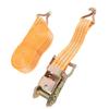 2 Set Heavy Duty Strap 8MX35MM Orange Cargo Tie Down Straps 1.5 Inch Ratchet Tensioner with 2 J