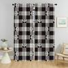 Set Of 2 Shades Rabbit Home Interior Curtains Tulle Bedroom Halloween Decoration Partition Curtain Room Panel With Light Blocking Polyester Perfect