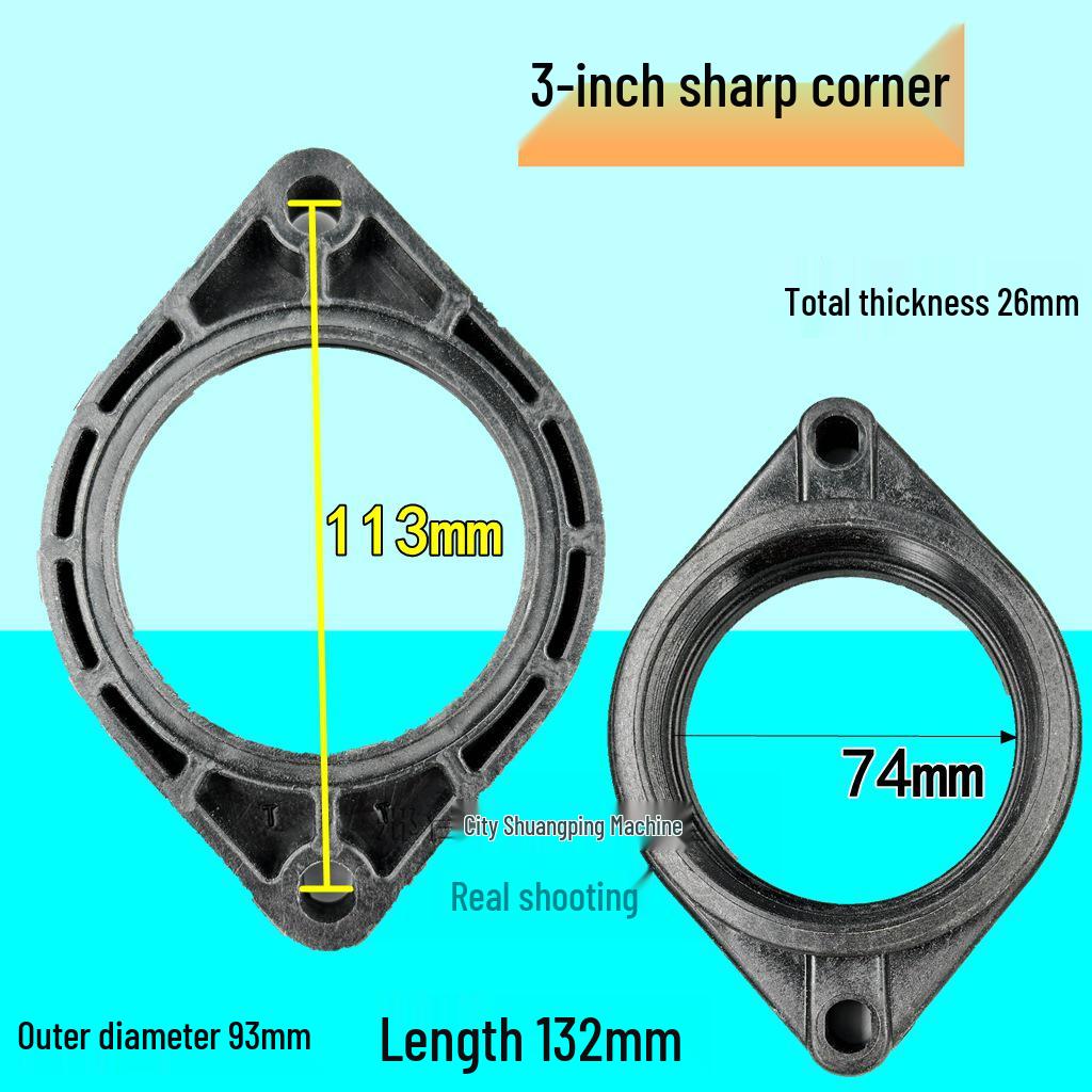1.5" Black Plastic Elbow for 2.5" Water Pump Conversion