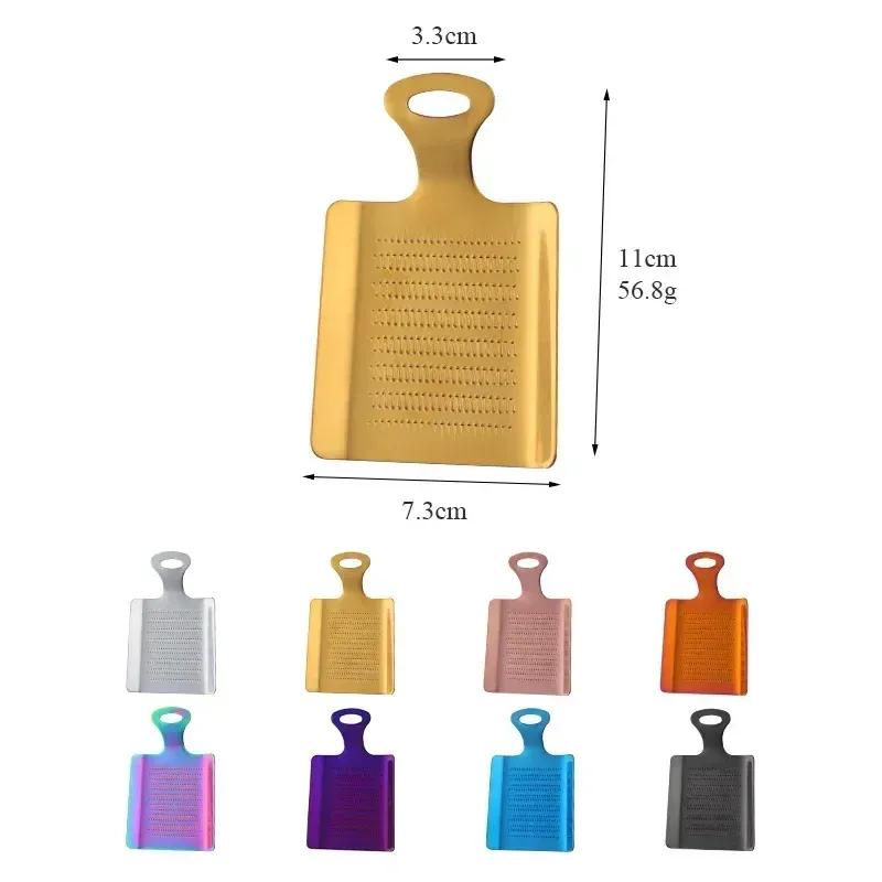 NEW 1PC Ginger Grater Wasabi Grater Crusher Stainless Steel Garlic Grinder Kitchen Fruit Presser Vegetables Ginger Grinding Tool