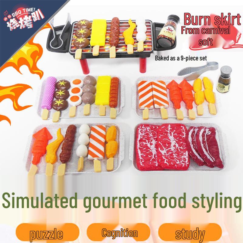 Kids Kitchen Play Set: Steamer, Hamburger, Pizza, and Simulated Food Toys