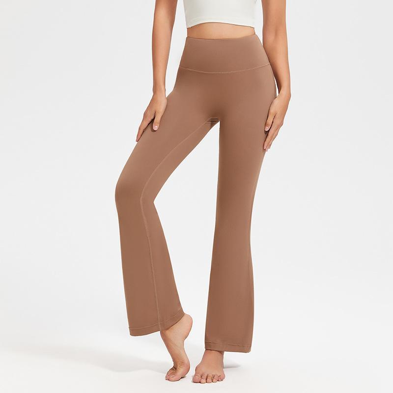 New Fashion Sports Casual Flared Yoga Pants Women High Waist Hip Lifting Fitness Yoga Trousers Women Slim Fit Loose Joggings Running Yoga Pants 25587