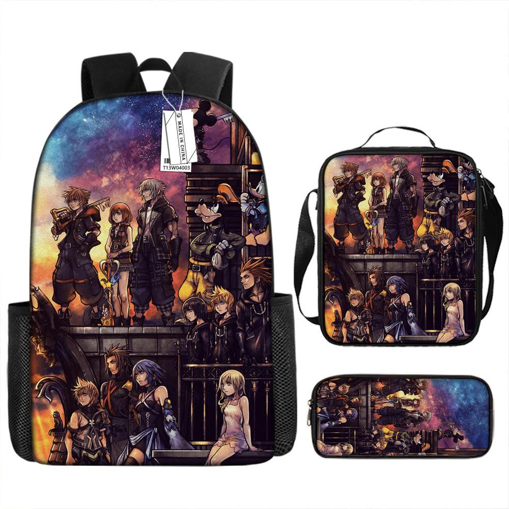 Anime Backpack Kingdom Heart Backpack European and American School Bag