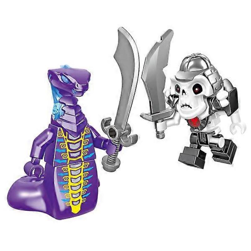 Set of 16 Pcs Ninja Minifigures Kai Jay Sensei Wu Master Building Blocks Toys, Toy Figures, Building Set.